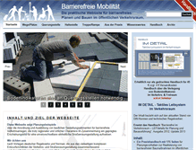 Tablet Screenshot of barrierefreie-mobilitaet.de
